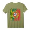 PORTUGAL Flagge T-Shirt für Damen, Herren und Kinder – Klassisch geschnitten, doppelt genähter Saum, perfekt für Fans und Reisen