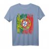 PORTUGAL Flagge T-Shirt für Damen, Herren und Kinder – Klassisch geschnitten, doppelt genähter Saum, perfekt für Fans und Reisen