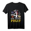 Kinder Geburtstagsshirt 4 Jahre Junge Pirat Piratenkostüm Geschenk T-Shirt – Perfekt für Piratenpartys, Geburtstage, Fasching & Einschulung