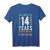 Geburtstag 14 Geschenke Shirt für Jungen & Mädchen - Lustiges T-Shirt zum 14. Geburtstag, klassisch geschnitten