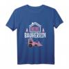 Kinder Richtfest Hausbau T-Shirt mit Bagger & Chefin der Baustelle - Lustiges Geschenk für kleine Bauherrinnen
