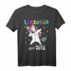 Legendär seit 2013 Dabbing Einhorn Sterne Kinder Geburtstag T-Shirt – Perfektes Geschenk für Einhorn-Fans und Geburtstagskinder