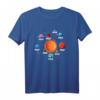 Sonnensystem Planeten Sonne T-Shirt für Kinder und Erwachsene – Perfektes Astronomie Geschenk zum Geburtstag, Weihnachten & Ostern