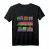 Kinder Eisenbahn T-Shirt mit Lokomotiven – Buntes Design für Jungen und Mädchen, perfekt als Geschenk für kleine Züge-Fans