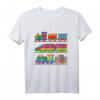 Kinder Eisenbahn T-Shirt mit Lokomotiven – Buntes Design für Jungen und Mädchen, perfekt als Geschenk für kleine Züge-Fans