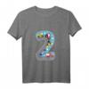 Kinder 2. Geburtstag T-Shirt mit Traktor - Lustiges Geburtstagsoutfit für Jungen und Mädchen, perfektes Geschenk für Zweijährige