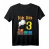 Kinder 3. Geburtstag Junge - Ich Bin Drei Jahre Alt Zug Eisenbahn T-Shirt für den dritten Kindergeburtstag