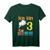 Kinder 3. Geburtstag Junge - Ich Bin Drei Jahre Alt Zug Eisenbahn T-Shirt für den dritten Kindergeburtstag
