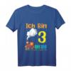 Kinder 3. Geburtstag Junge - Ich Bin Drei Jahre Alt Zug Eisenbahn T-Shirt für den dritten Kindergeburtstag