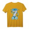 Roboter T-Shirt für Kinder zum 7. Geburtstag - Niedliches Robotik Design für Jungen & Mädchen, Perfekt für Geburtstagsfeiern