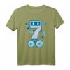 Roboter T-Shirt für Kinder zum 7. Geburtstag - Niedliches Robotik Design für Jungen & Mädchen, Perfekt für Geburtstagsfeiern