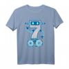 Roboter T-Shirt für Kinder zum 7. Geburtstag - Niedliches Robotik Design für Jungen & Mädchen, Perfekt für Geburtstagsfeiern