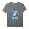 Roboter T-Shirt für Kinder zum 7. Geburtstag - Niedliches Robotik Design für Jungen & Mädchen, Perfekt für Geburtstagsfeiern