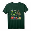 Kinder Jungen Geburtstag T-Shirt für 4 Jahre Zug Eisenbahn - Perfekt für Geburtstagsfeier & Kindergarten