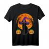 Süße schwarze Katze Hexe Kürbis Halloween T-Shirt – Klassisch geschnitten, perfekt für Halloween und Tierliebhaber