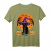 Süße schwarze Katze Hexe Kürbis Halloween T-Shirt – Klassisch geschnitten, perfekt für Halloween und Tierliebhaber