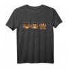 Drei weise Affen T-Shirt – Lustiges Tiermotiv mit Affen, die sehen, hören und nichts Böses sprechen, perfekt als Geschenk oder für den Alltag
