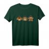 Drei weise Affen T-Shirt – Lustiges Tiermotiv mit Affen, die sehen, hören und nichts Böses sprechen, perfekt als Geschenk oder für den Alltag
