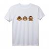 Drei weise Affen T-Shirt – Lustiges Tiermotiv mit Affen, die sehen, hören und nichts Böses sprechen, perfekt als Geschenk oder für den Alltag