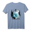 Einsamer Wolf mit Mondmotiv T-Shirt – Perfektes Geschenk für Natur- und Mondliebhaber, Wildtiere und Einzelgänger