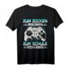 Zum Zocken geboren zur Schule gezwungen - Lustiges Gaming T-Shirt für Jungen und Mädchen, Gamer und Zocker mit Controller-Spruch
