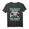 Zum Zocken geboren zur Schule gezwungen - Lustiges Gaming T-Shirt für Jungen und Mädchen, Gamer und Zocker mit Controller-Spruch