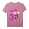 Kinder 3. Geburtstag Mädchen Hexe T-Shirt - Lustiges Geburtstagsgeschenk für Dreijährige, perfekt für Kindergarten und Party