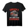 Kinder Endlich 5 Jahre | Feuerwehr T-Shirt - Perfekte Geschenkidee zum Kindergeburtstag für Jungen, die Feuerwehrautos lieben