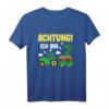 Kinder 7. Geburtstag T-Shirt mit Traktor - Achtung! Ich bin schon 7 Jahre Geschenk für kleine Traktorfahrer und Landmaschinen-Liebhaber