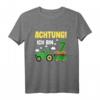 Kinder 7. Geburtstag T-Shirt mit Traktor - Achtung! Ich bin schon 7 Jahre Geschenk für kleine Traktorfahrer und Landmaschinen-Liebhaber