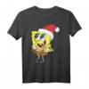 SpongeBob SquarePants Santa Hat Dreaming Of Christmas T-Shirt - Official Licensed Cartoon Christmas Apparel