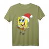 SpongeBob SquarePants Santa Hat Dreaming Of Christmas T-Shirt - Official Licensed Cartoon Christmas Apparel
