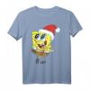 SpongeBob SquarePants Santa Hat Dreaming Of Christmas T-Shirt - Official Licensed Cartoon Christmas Apparel