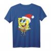 SpongeBob SquarePants Santa Hat Dreaming Of Christmas T-Shirt - Official Licensed Cartoon Christmas Apparel