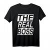 Das echte Boss Partner T-Shirt für Vater und Kind - Lustiges, sarkastisches Geschenk für Paare, ideal zu Valentinstag, Muttertag & Vatertag