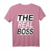 Das echte Boss Partner T-Shirt für Vater und Kind - Lustiges, sarkastisches Geschenk für Paare, ideal zu Valentinstag, Muttertag & Vatertag