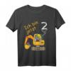 Kinder Ich bin 2 Jahre Bagger Baustelle T-Shirt – Perfektes Geburtstagsgeschenk & Outfit für kleine Baumaschinen-Fans