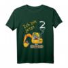 Kinder Ich bin 2 Jahre Bagger Baustelle T-Shirt – Perfektes Geburtstagsgeschenk & Outfit für kleine Baumaschinen-Fans