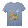 Kinder Ich bin 2 Jahre Bagger Baustelle T-Shirt – Perfektes Geburtstagsgeschenk & Outfit für kleine Baumaschinen-Fans