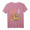 Kinder Ich bin 2 Jahre Bagger Baustelle T-Shirt – Perfektes Geburtstagsgeschenk & Outfit für kleine Baumaschinen-Fans