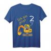 Kinder Ich bin 2 Jahre Bagger Baustelle T-Shirt – Perfektes Geburtstagsgeschenk & Outfit für kleine Baumaschinen-Fans