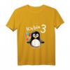Kinder Pinguin T-Shirt zum 3. Geburtstag für Mädchen und Jungen - Lustiges Geschenk für kleine Geburtstagskinder