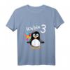 Kinder Pinguin T-Shirt zum 3. Geburtstag für Mädchen und Jungen - Lustiges Geschenk für kleine Geburtstagskinder