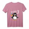 Kinder Pinguin T-Shirt zum 3. Geburtstag für Mädchen und Jungen - Lustiges Geschenk für kleine Geburtstagskinder