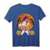 Süße Hexe Einhorn Halloween T-Shirt für Mädchen - Magisches Kürbis Design, perfekt für Festliche Anlässe