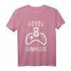 Kinder Geburtstag Junge 8 Jahre Gamer Level 8 T-Shirt – Perfektes Geschenk für kleine Gamer