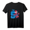 Kinder Marvel Spider-Man Cute Spidey 5th Birthday T-Shirt - Official Licensed Marvel Merchandise für kleine Superhelden zum 5. Geburtstag