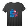 Kinder Marvel Spider-Man Cute Spidey 5th Birthday T-Shirt - Official Licensed Marvel Merchandise für kleine Superhelden zum 5. Geburtstag
