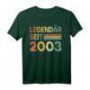 Legendäres 19. Geburtstagsgeschenk für Jungen & Mädchen - Vintage T-Shirt seit 2003, lustige Geschenkidee zum 19. Geburtstag