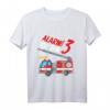 Kinder 3. Geburtstag Feuerwehr T-Shirt für Jungen - Perfekt für den Kindergeburtstag & Feuerwehr Party Geschenke